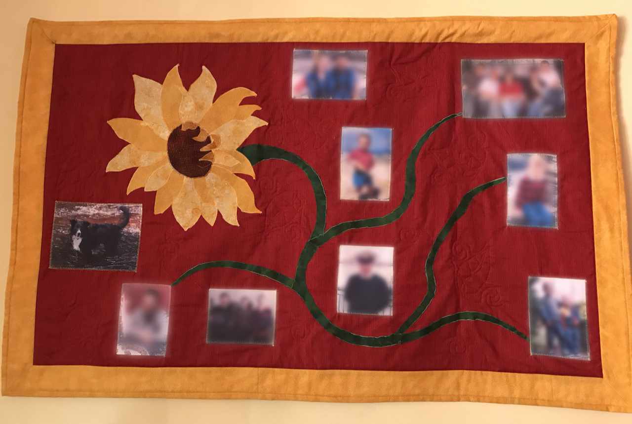 Sunflower Album wall hanging Family Portrait Wall hanging